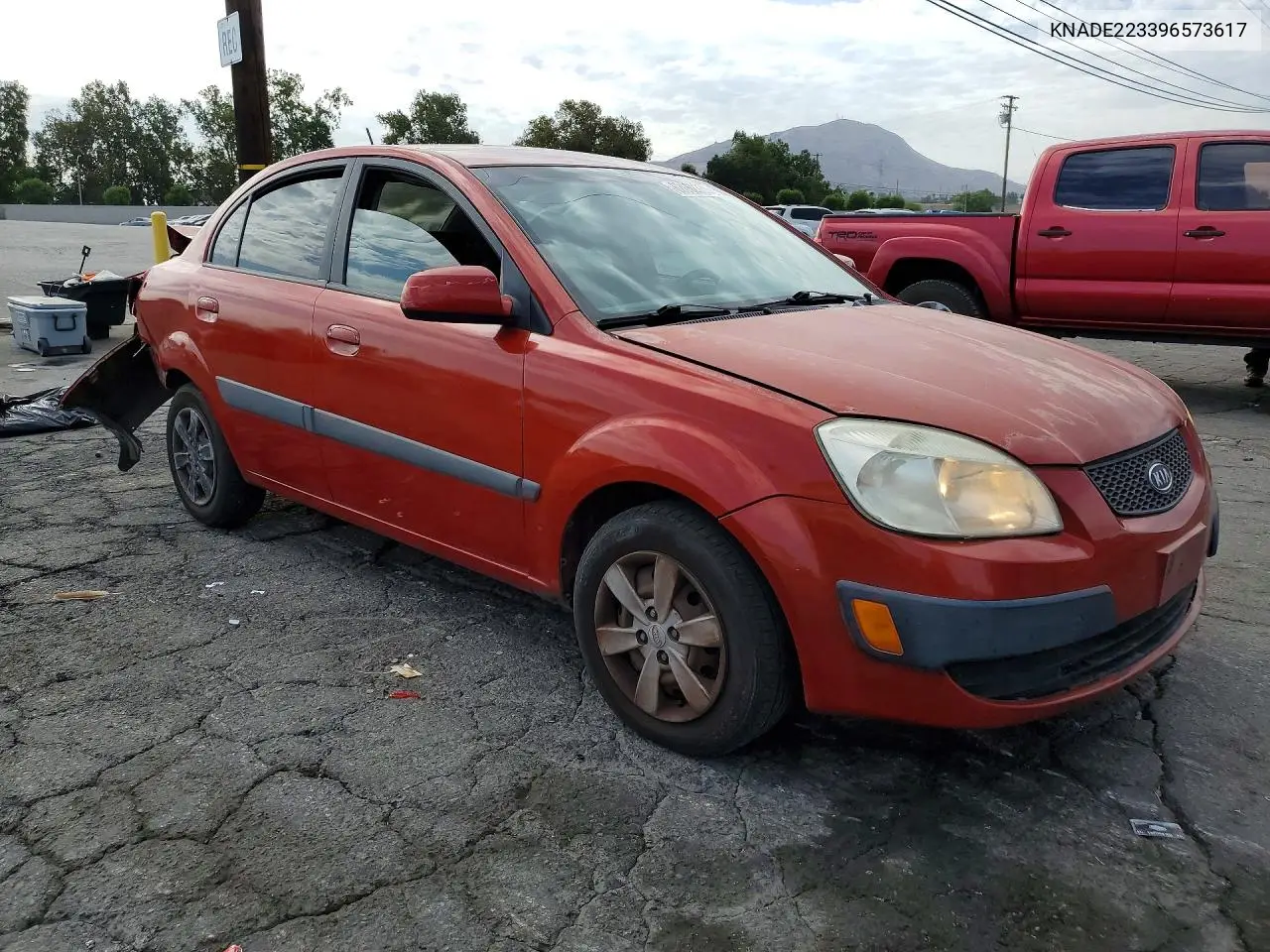 2009 Kia Rio Base VIN: KNADE223396573617 Lot: 62062336