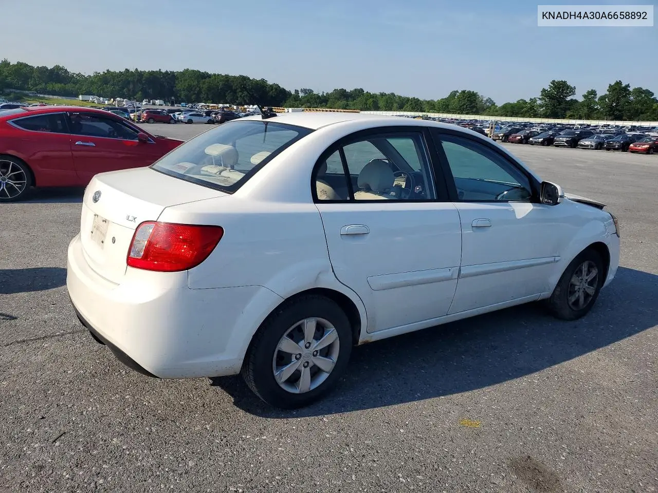 2010 Kia Rio Base VIN: KNADH4A30A6658892 Lot: 61215176