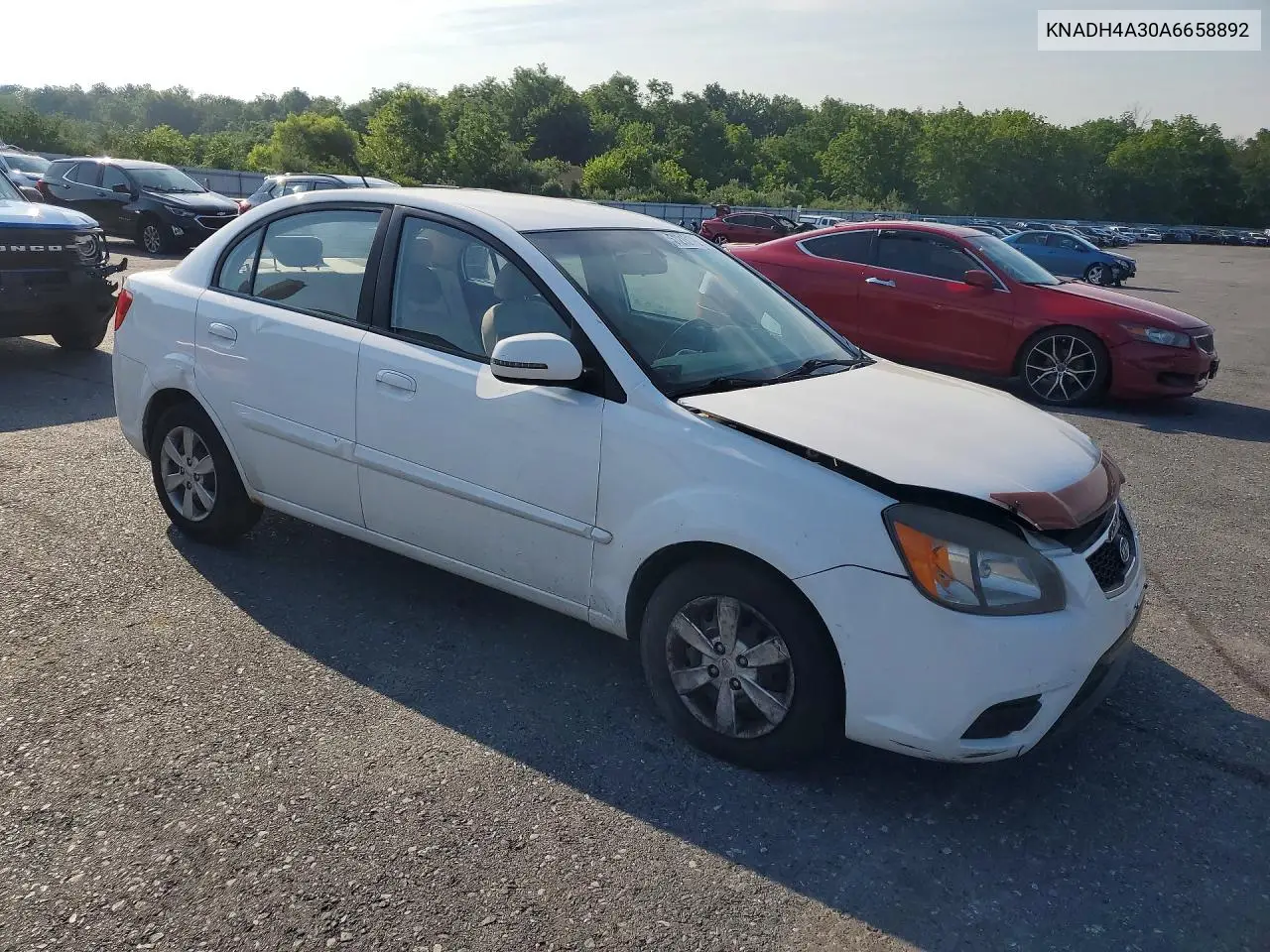 2010 Kia Rio Base VIN: KNADH4A30A6658892 Lot: 61215176