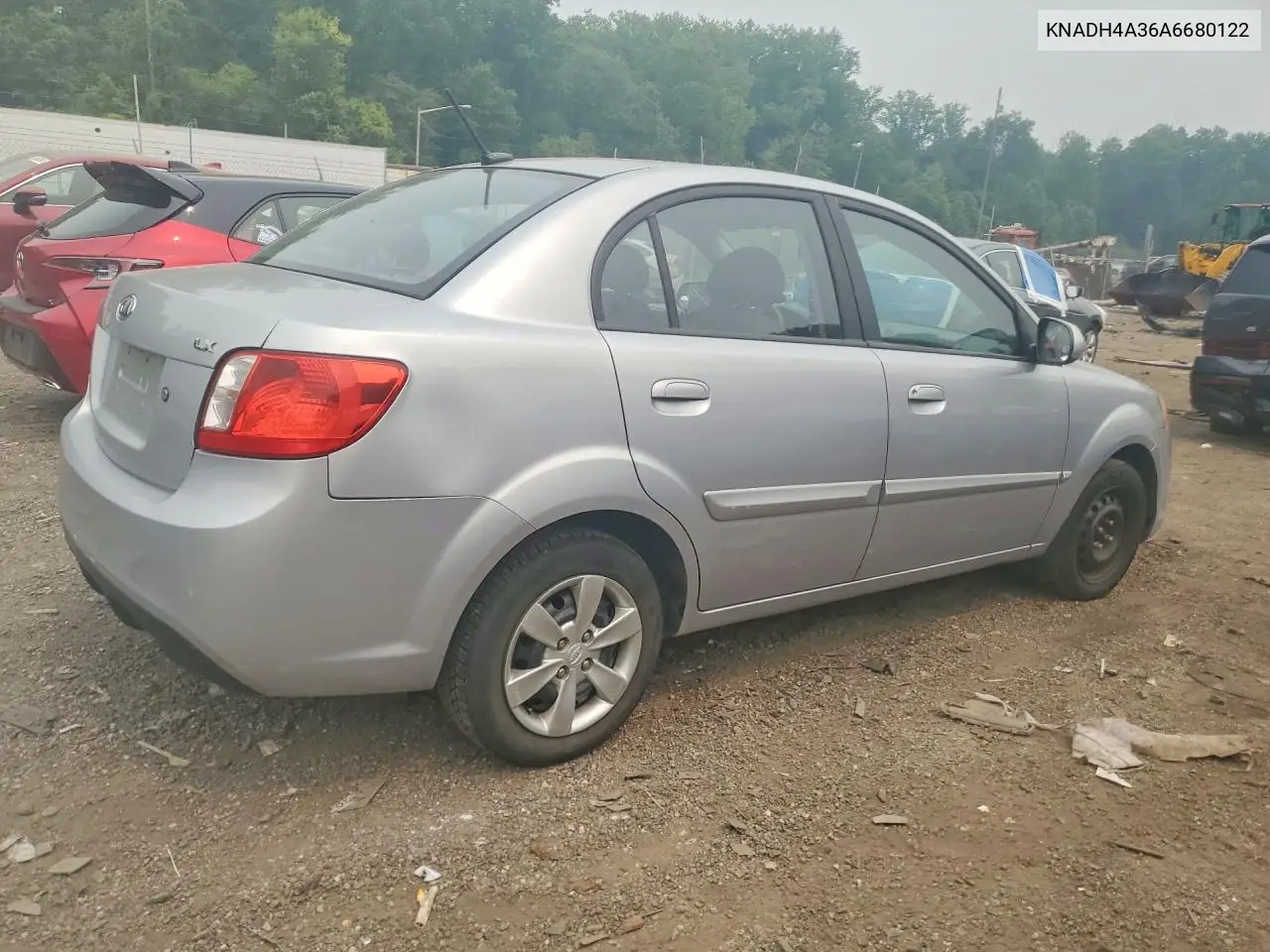 2010 Kia Rio Base VIN: KNADH4A36A6680122 Lot: 61531576