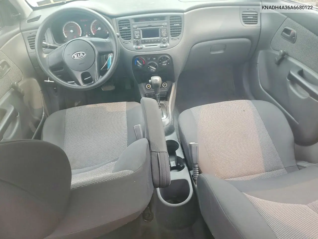 2010 Kia Rio Base VIN: KNADH4A36A6680122 Lot: 61531576