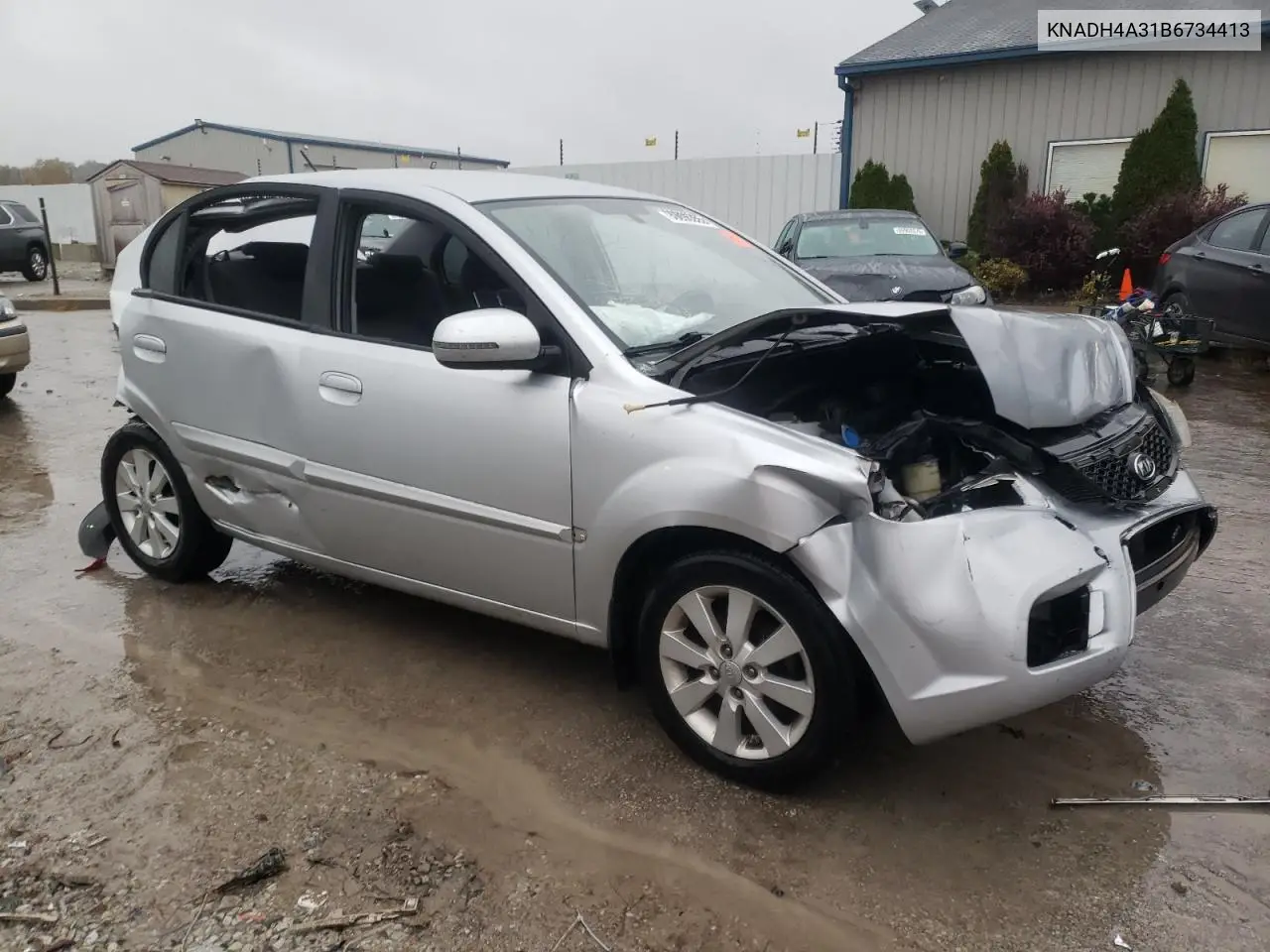 KNADH4A31B6734413 2011 Kia Rio Base