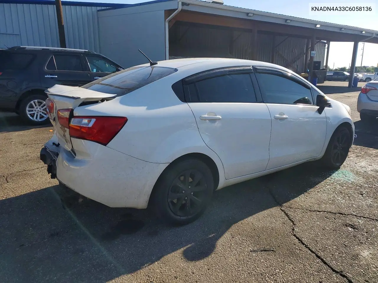 2012 Kia Rio Ex VIN: KNADN4A33C6058136 Lot: 58828606