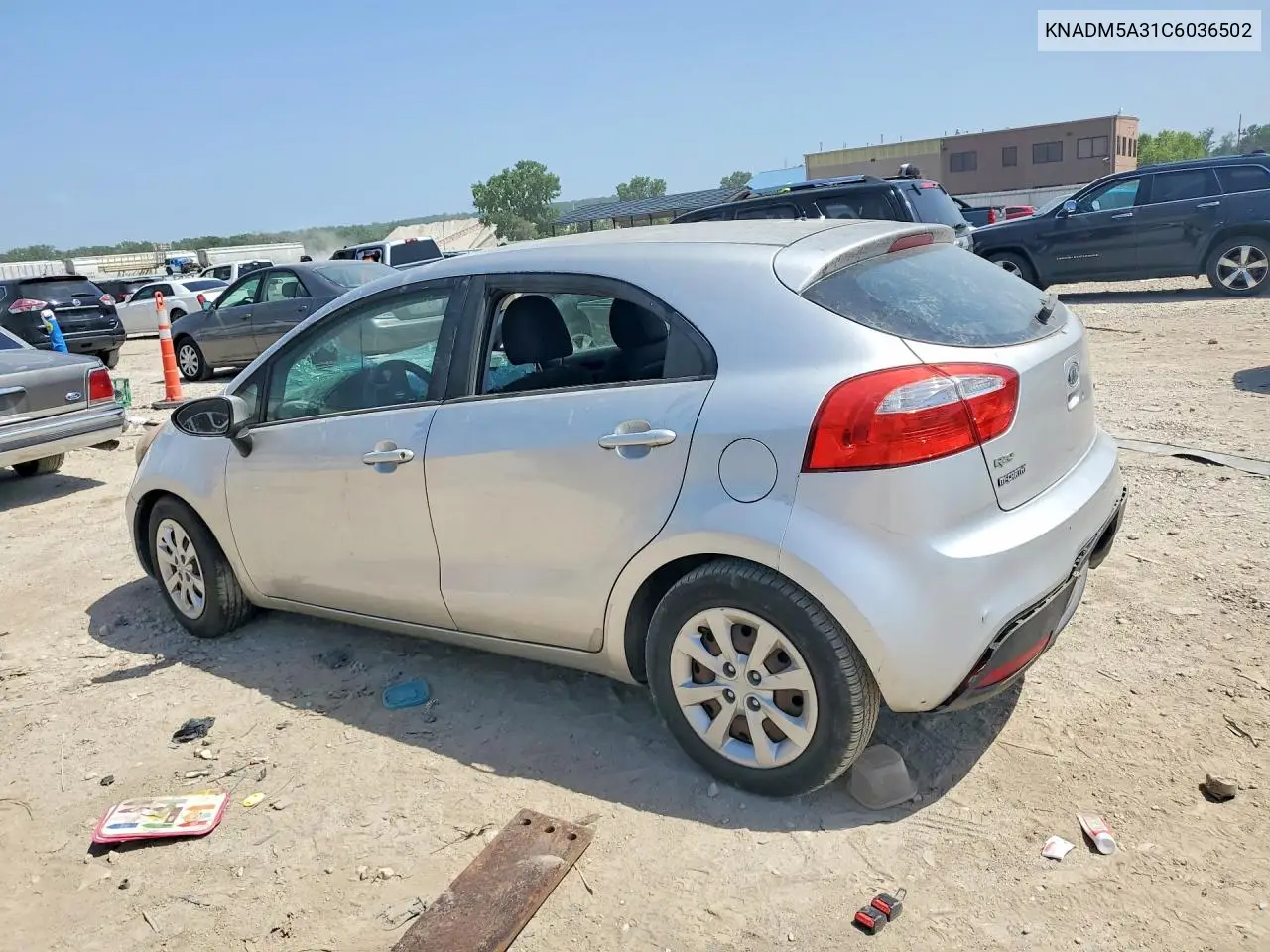 2012 Kia Rio Lx VIN: KNADM5A31C6036502 Lot: 59082346