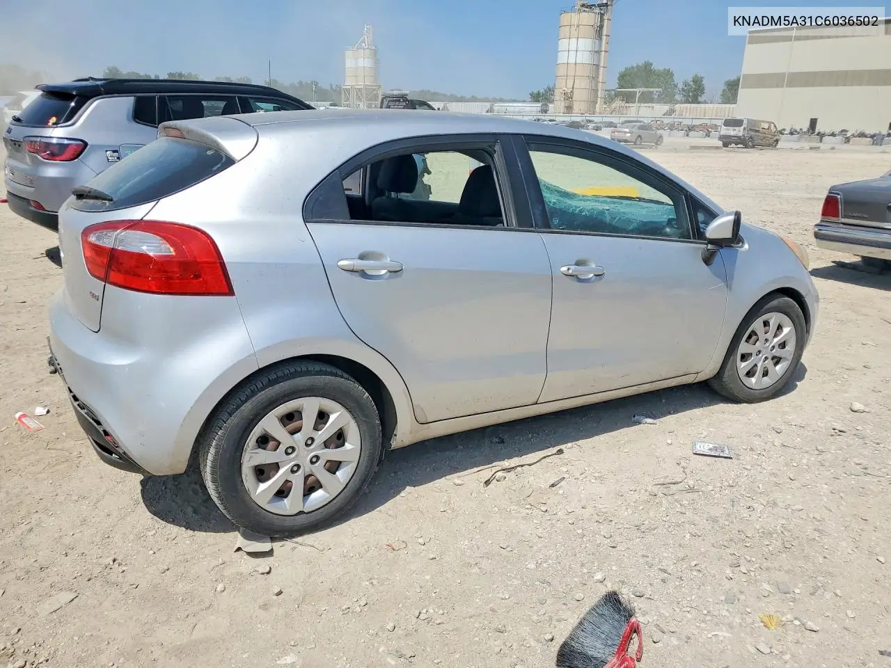 2012 Kia Rio Lx VIN: KNADM5A31C6036502 Lot: 59082346
