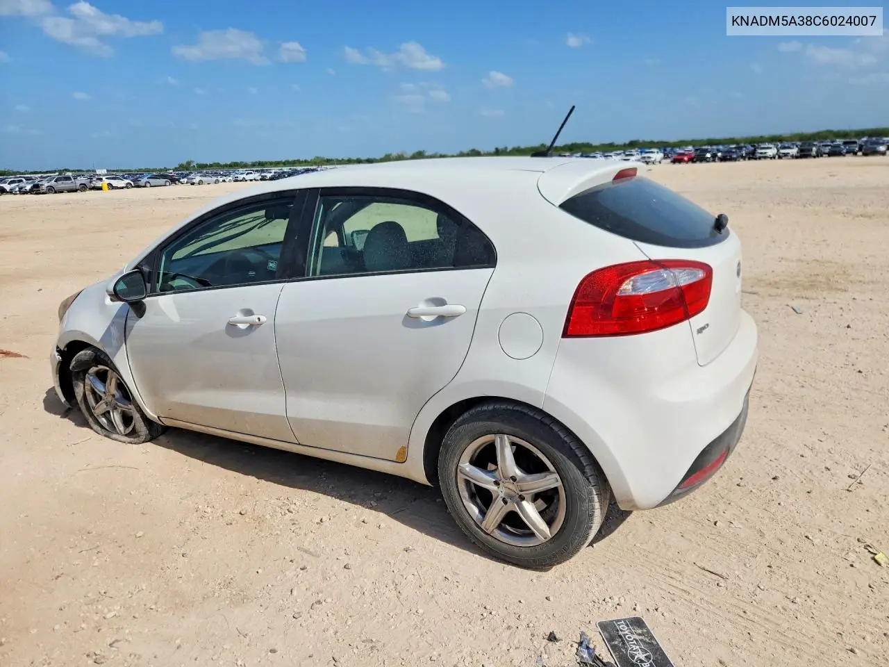 2012 Kia Rio Lx VIN: KNADM5A38C6024007 Lot: 59196616