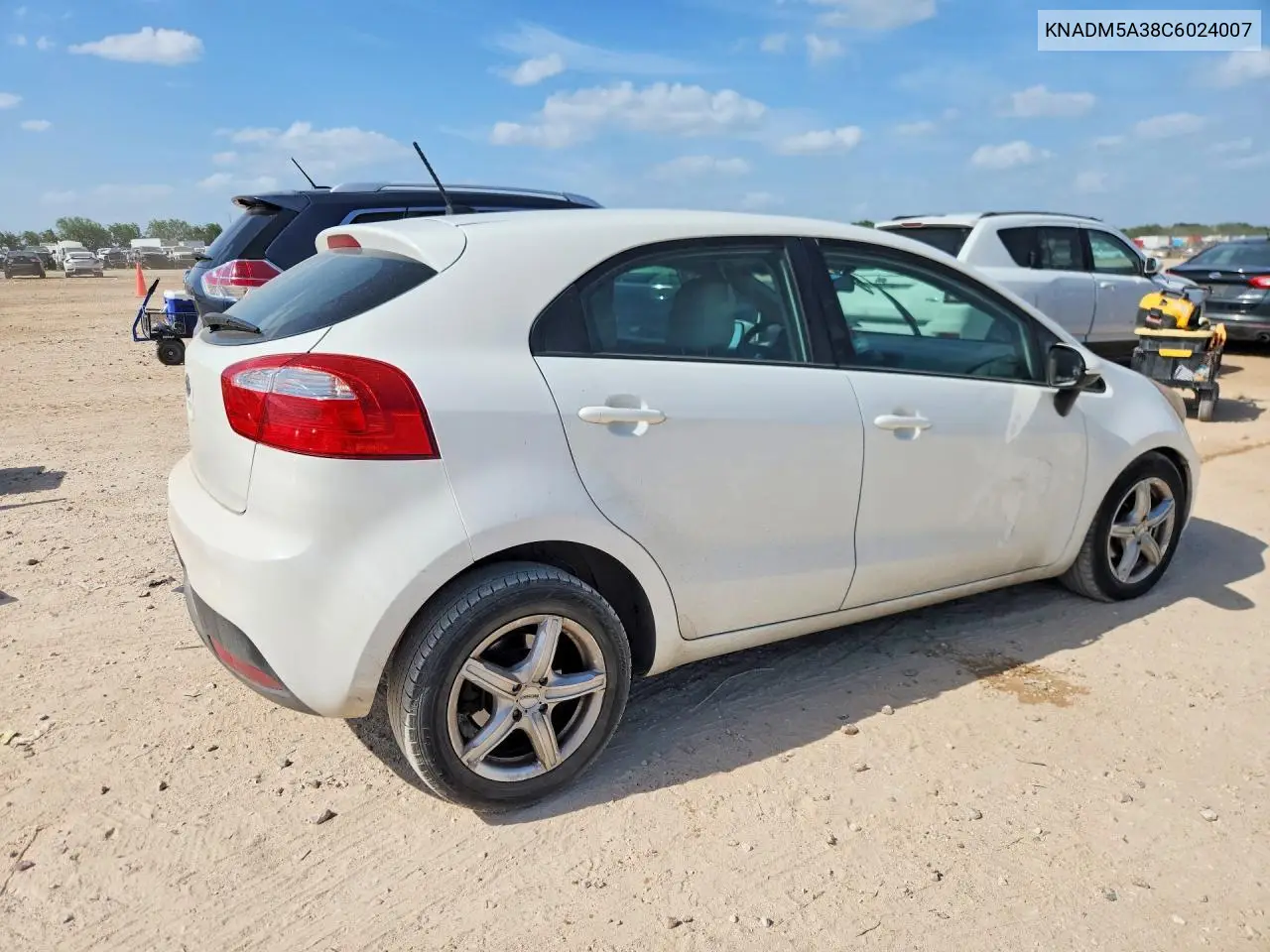 2012 Kia Rio Lx VIN: KNADM5A38C6024007 Lot: 59196616