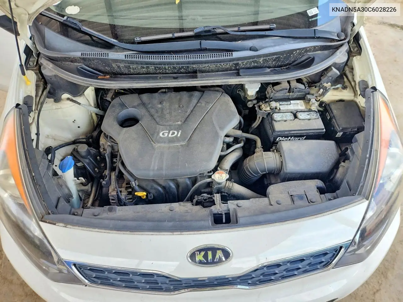 2012 Kia Rio VIN: KNADN5A30C6028226 Lot: 60626256
