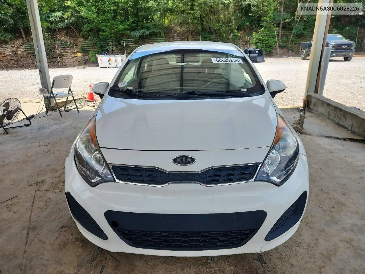 2012 Kia Rio VIN: KNADN5A30C6028226 Lot: 60626256