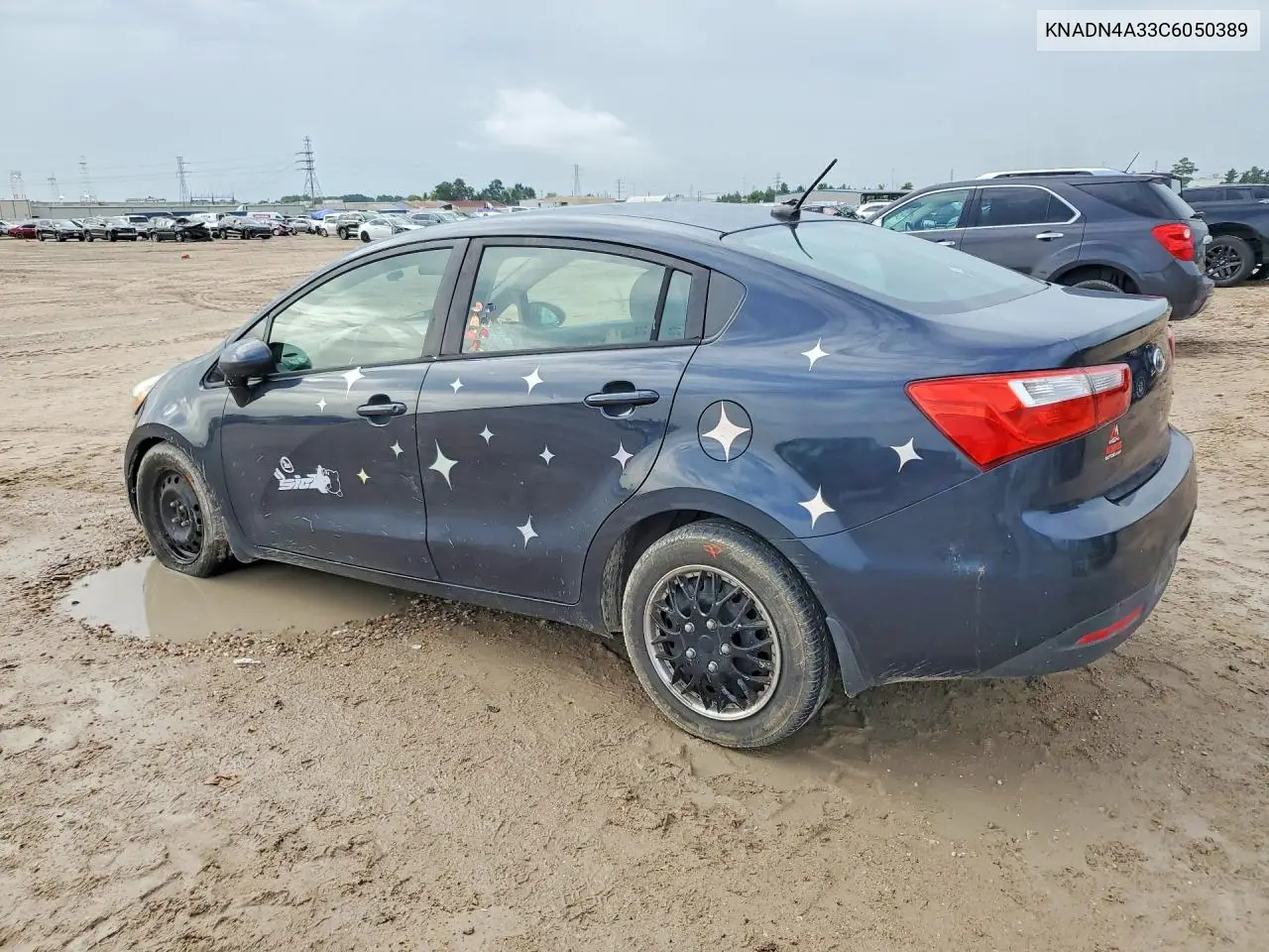 2012 Kia Rio Ex VIN: KNADN4A33C6050389 Lot: 61040126