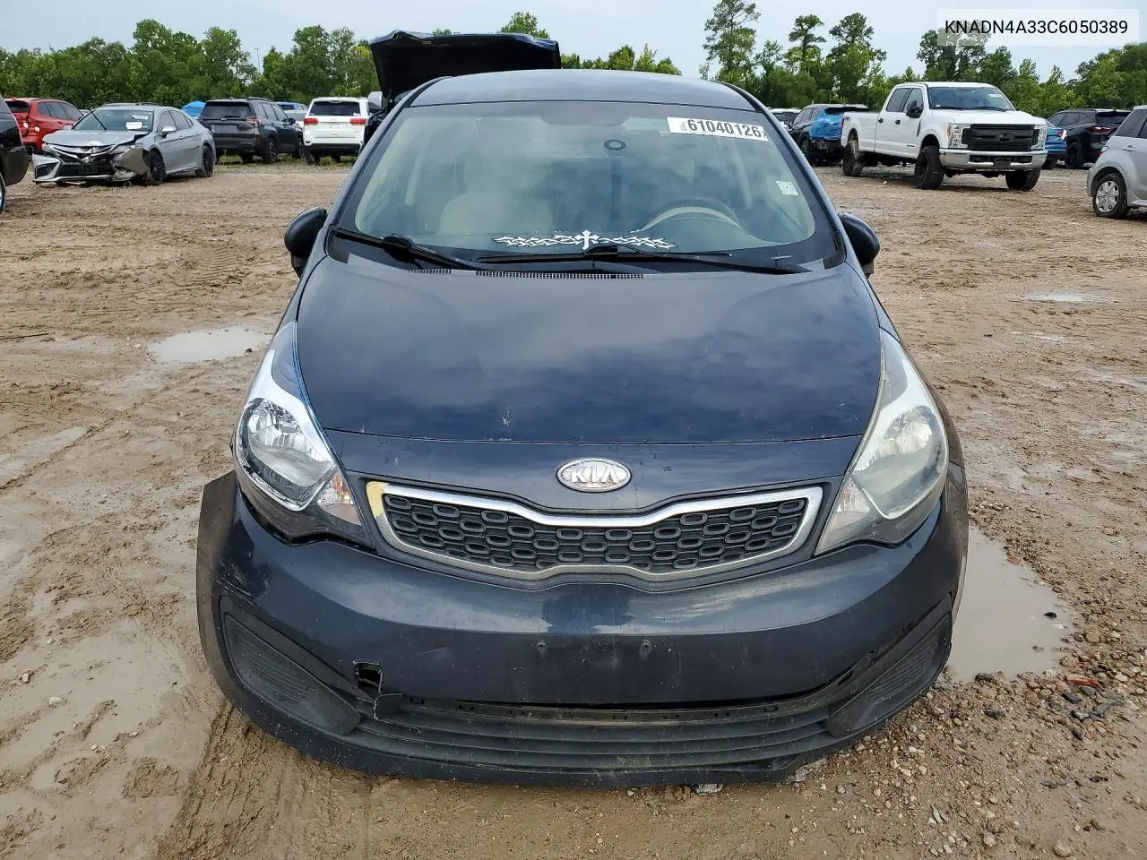 2012 Kia Rio Ex VIN: KNADN4A33C6050389 Lot: 61040126