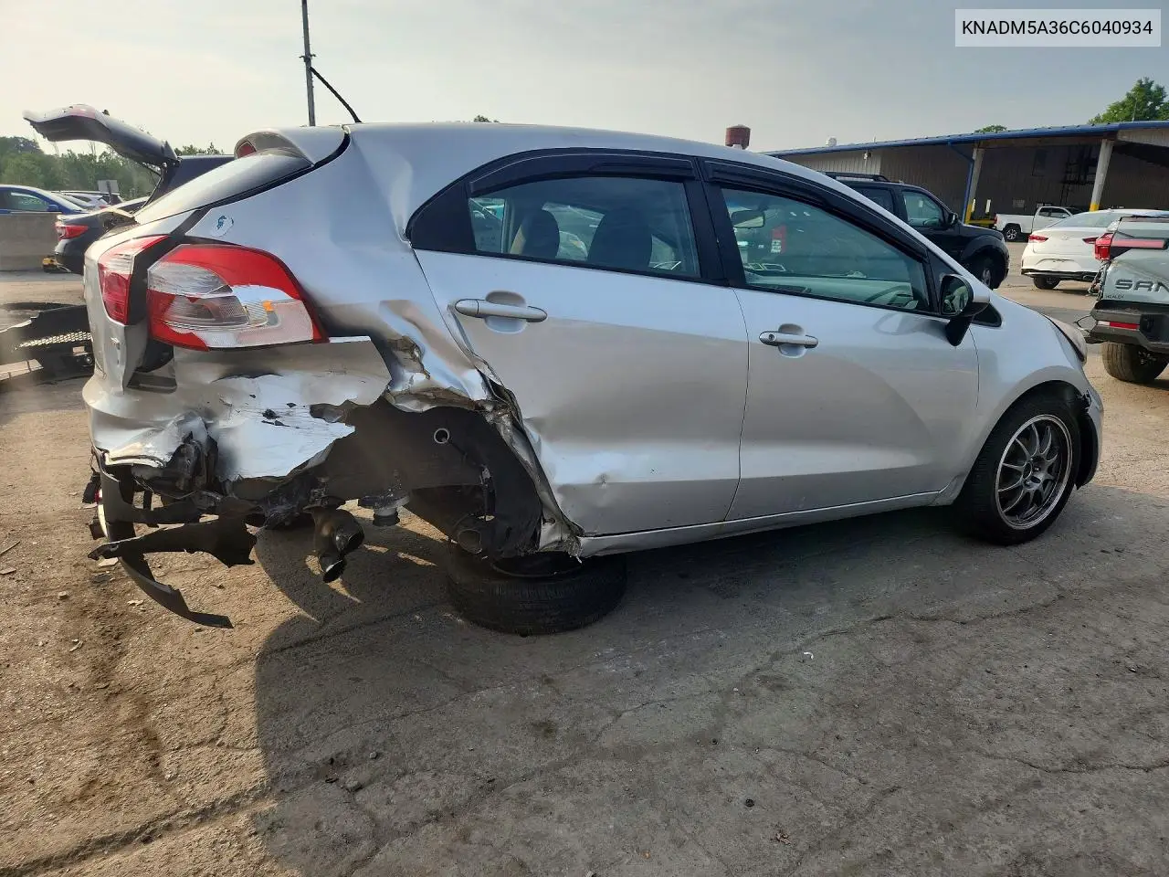 2012 Kia Rio Lx VIN: KNADM5A36C6040934 Lot: 61049356