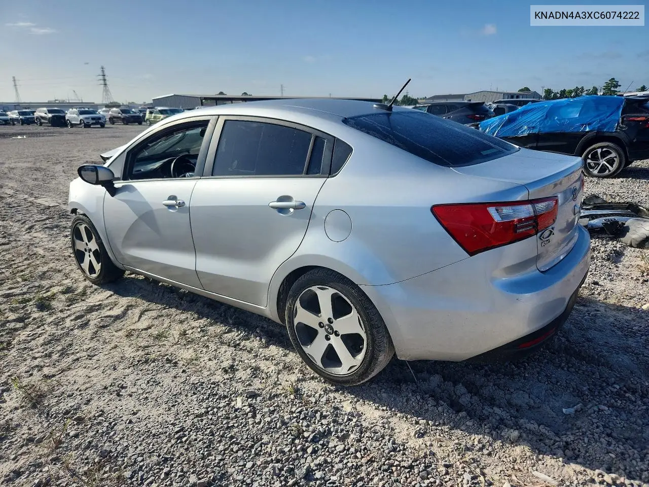 2012 Kia Rio Sx VIN: KNADN4A3XC6074222 Lot: 61561876