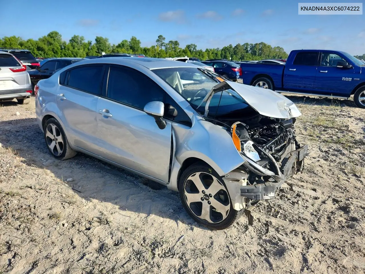 2012 Kia Rio Sx VIN: KNADN4A3XC6074222 Lot: 61561876