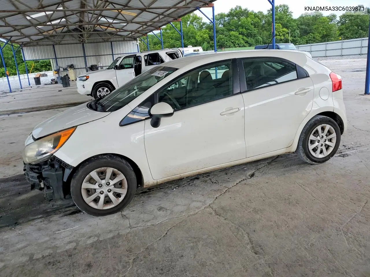 2012 Kia Rio Lx VIN: KNADM5A33C6039871 Lot: 61714176