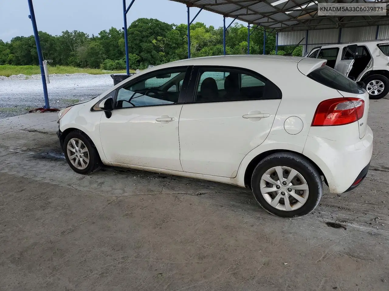2012 Kia Rio Lx VIN: KNADM5A33C6039871 Lot: 61714176