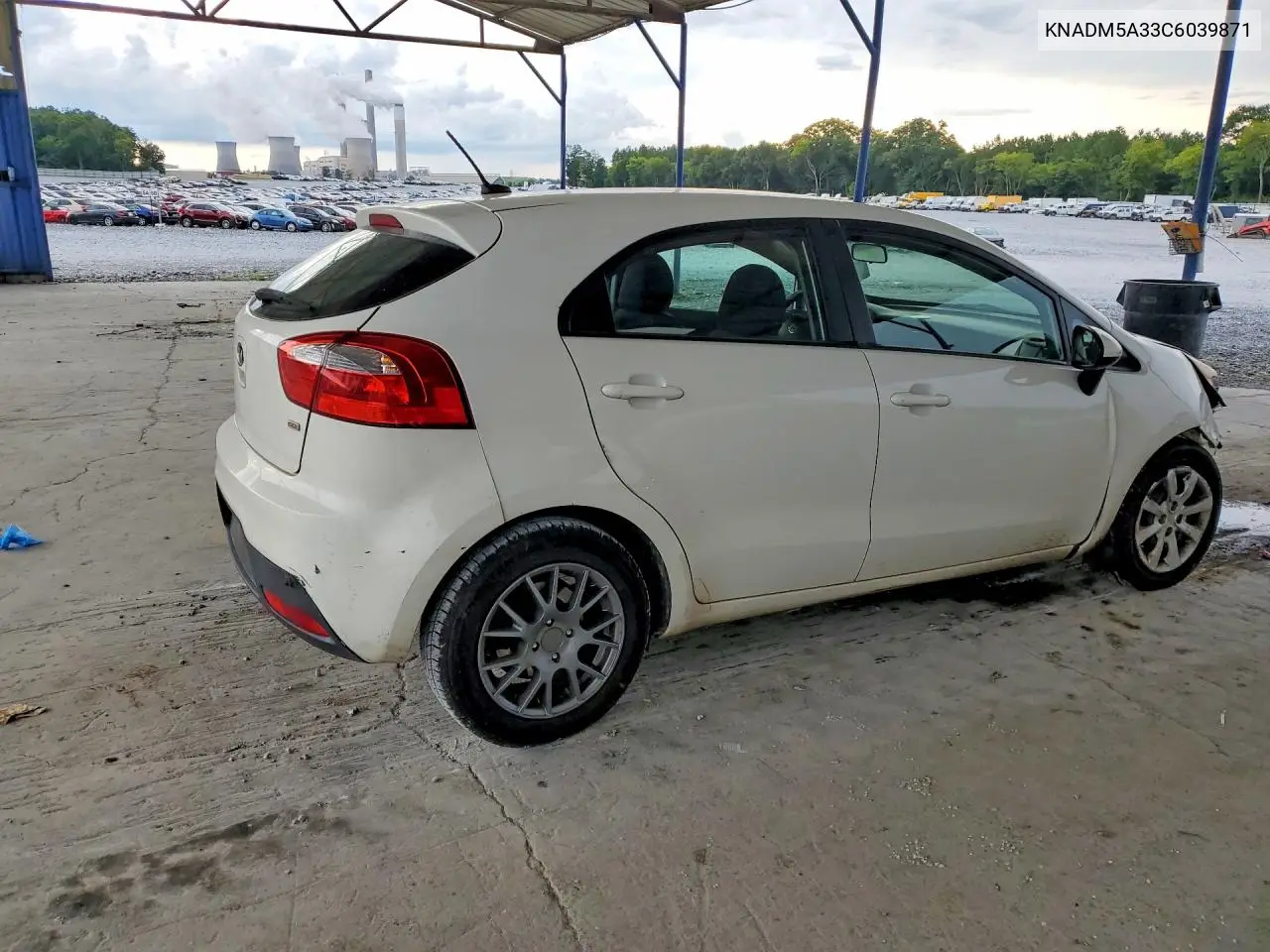 2012 Kia Rio Lx VIN: KNADM5A33C6039871 Lot: 61714176