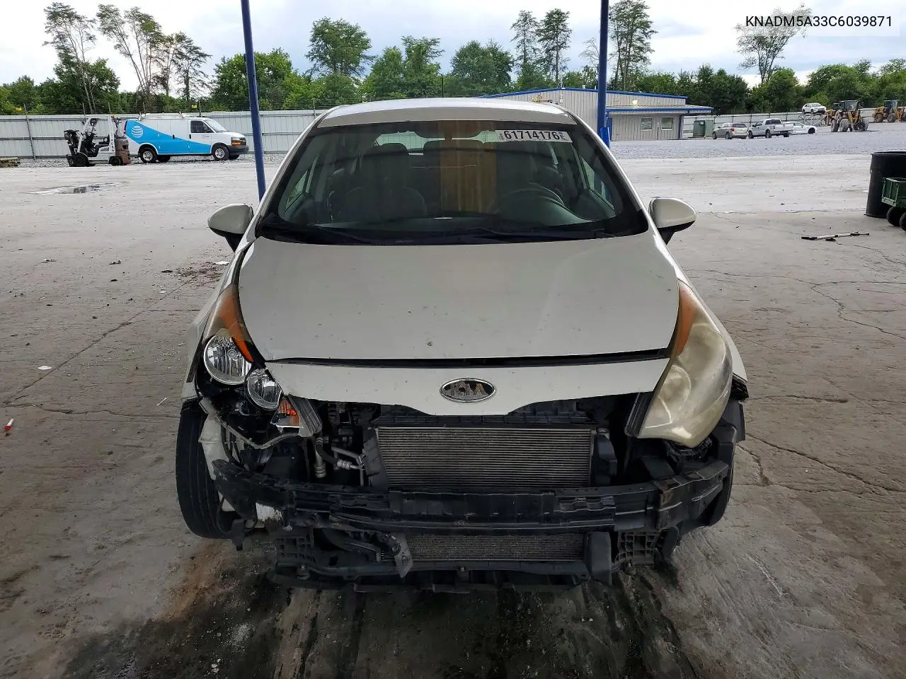 2012 Kia Rio Lx VIN: KNADM5A33C6039871 Lot: 61714176