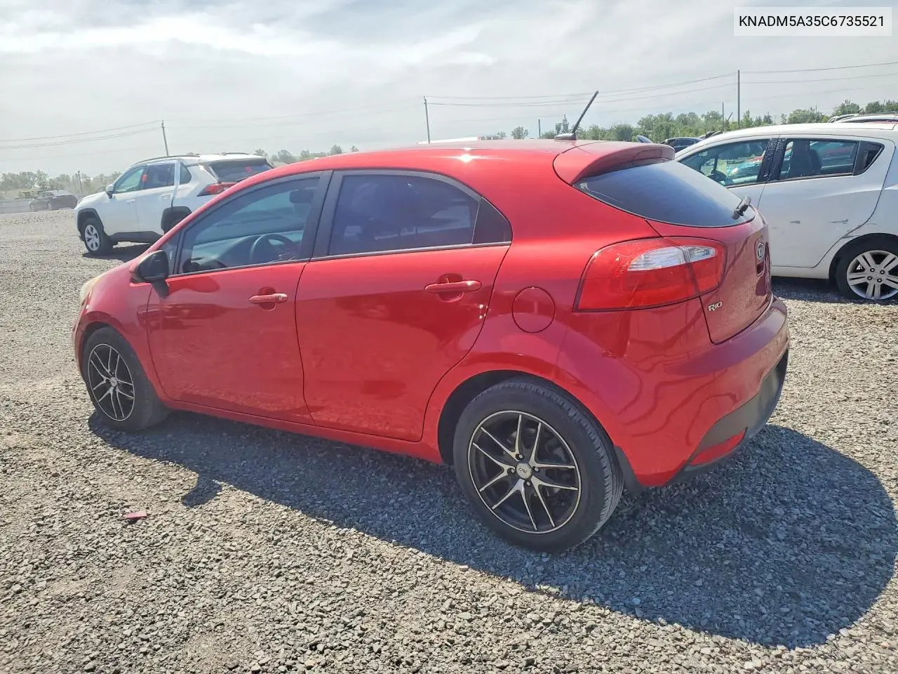 2012 Kia Rio Lx VIN: KNADM5A35C6735521 Lot: 61769356
