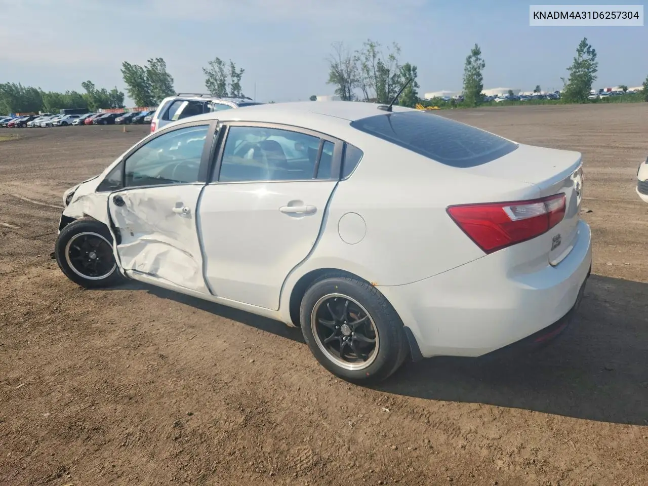 2013 Kia Rio Lx VIN: KNADM4A31D6257304 Lot: 59578416