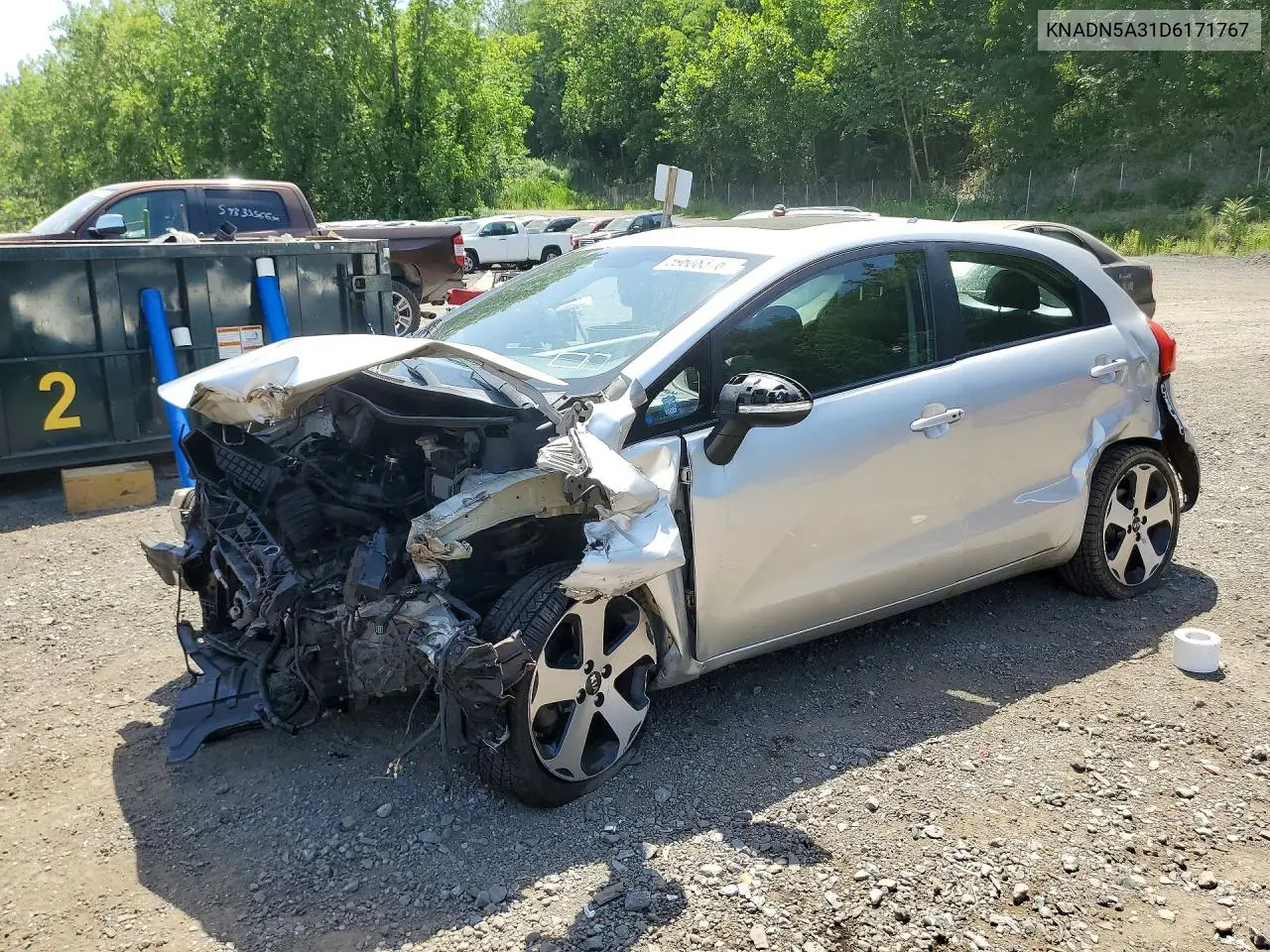 2013 Kia Rio 5-Door Sx VIN: KNADN5A31D6171767 Lot: 59608376