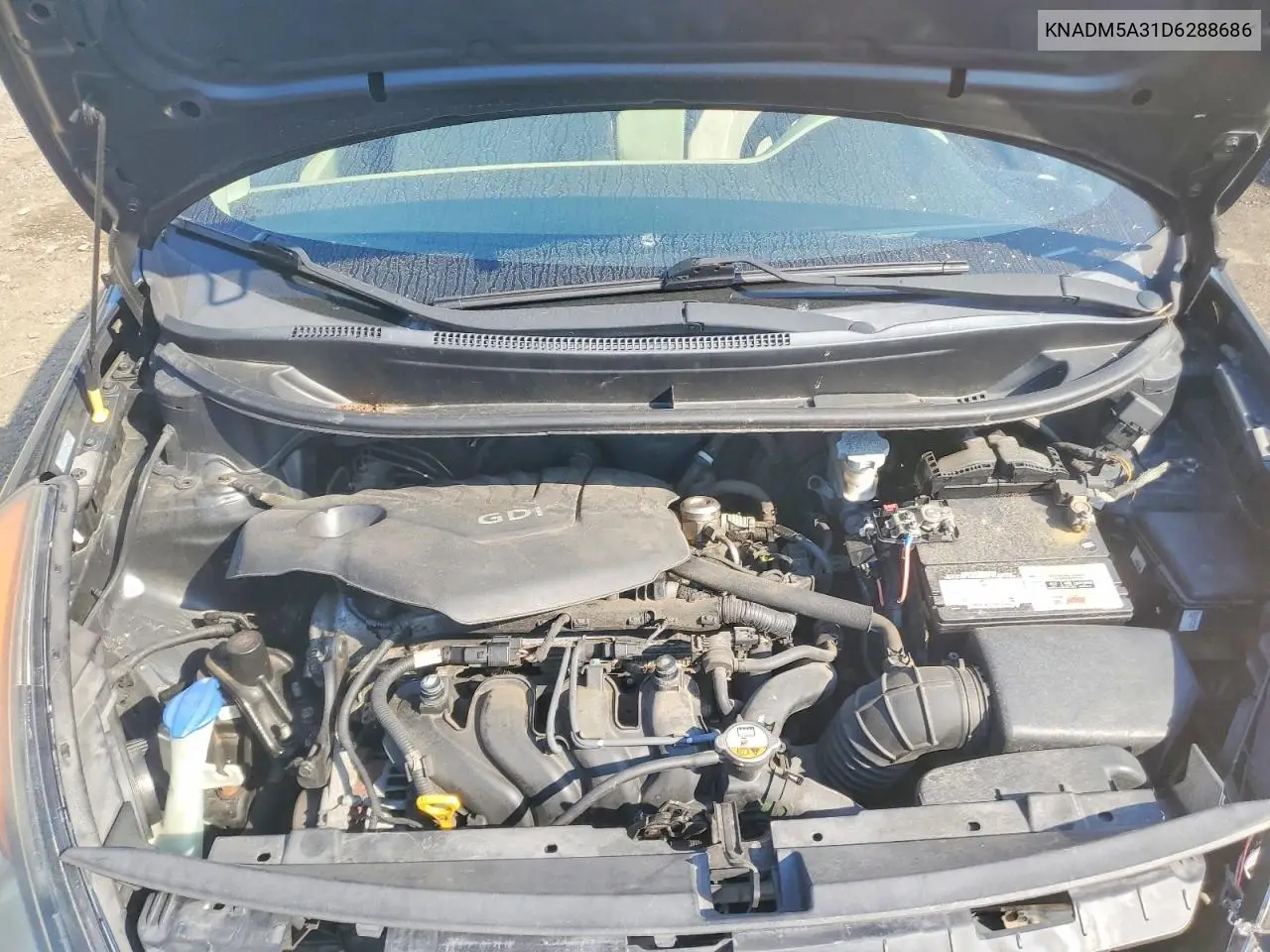 2013 Kia Rio Lx VIN: KNADM5A31D6288686 Lot: 60943226