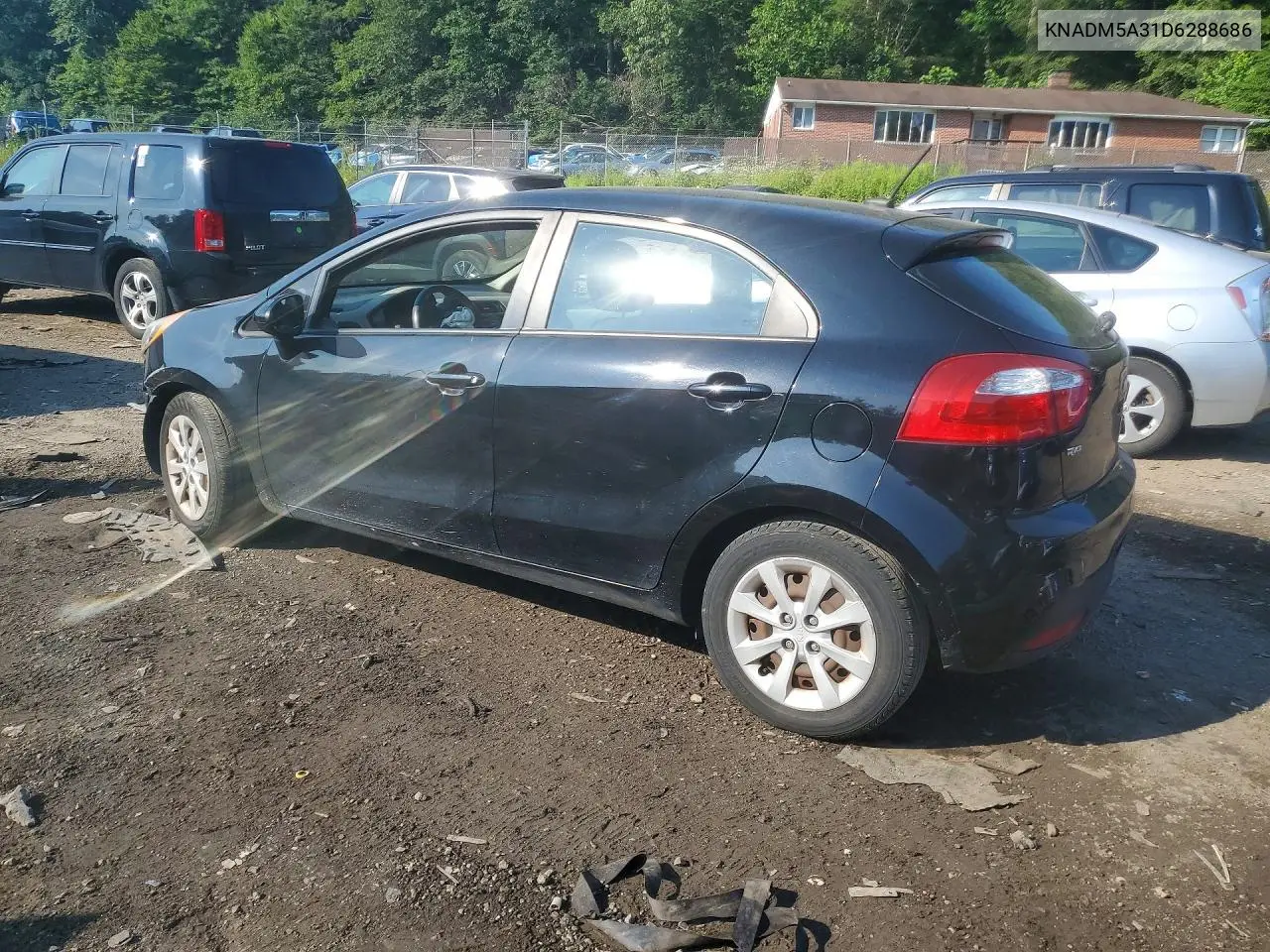 2013 Kia Rio Lx VIN: KNADM5A31D6288686 Lot: 60943226