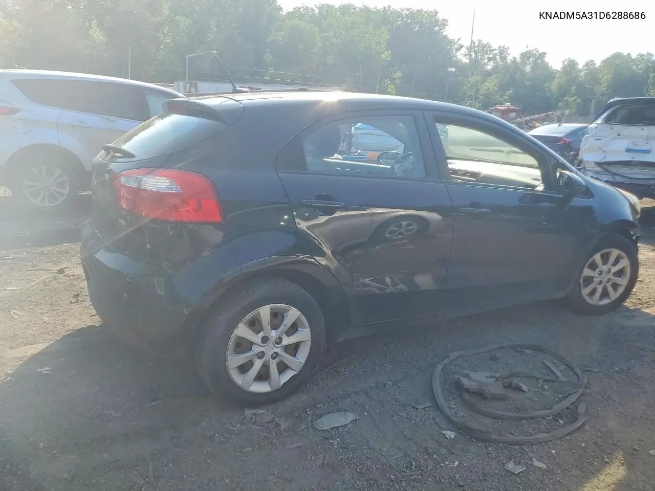 2013 Kia Rio Lx VIN: KNADM5A31D6288686 Lot: 60943226
