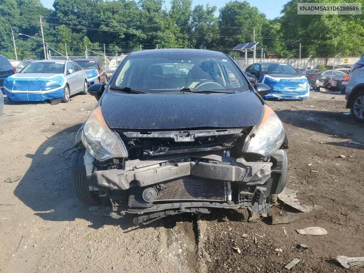 2013 Kia Rio Lx VIN: KNADM5A31D6288686 Lot: 60943226