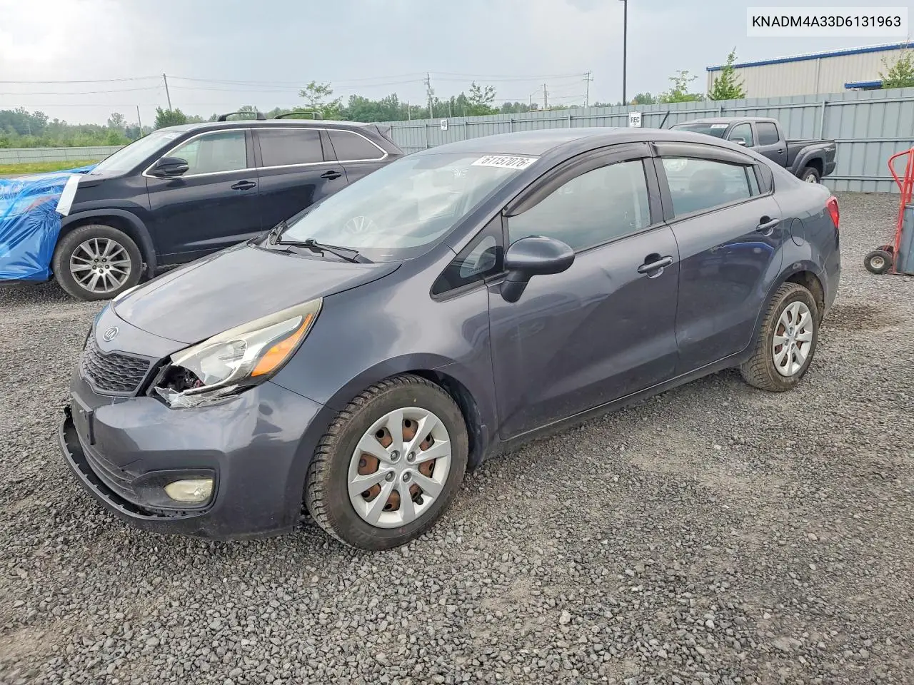 2013 Kia Rio Lx VIN: KNADM4A33D6131963 Lot: 61157076