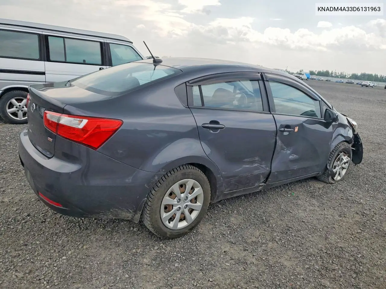 2013 Kia Rio Lx VIN: KNADM4A33D6131963 Lot: 61157076