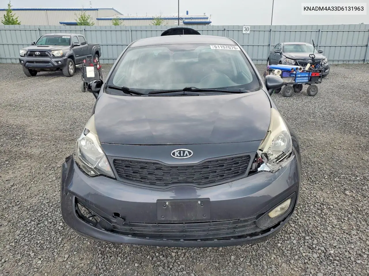 2013 Kia Rio Lx VIN: KNADM4A33D6131963 Lot: 61157076