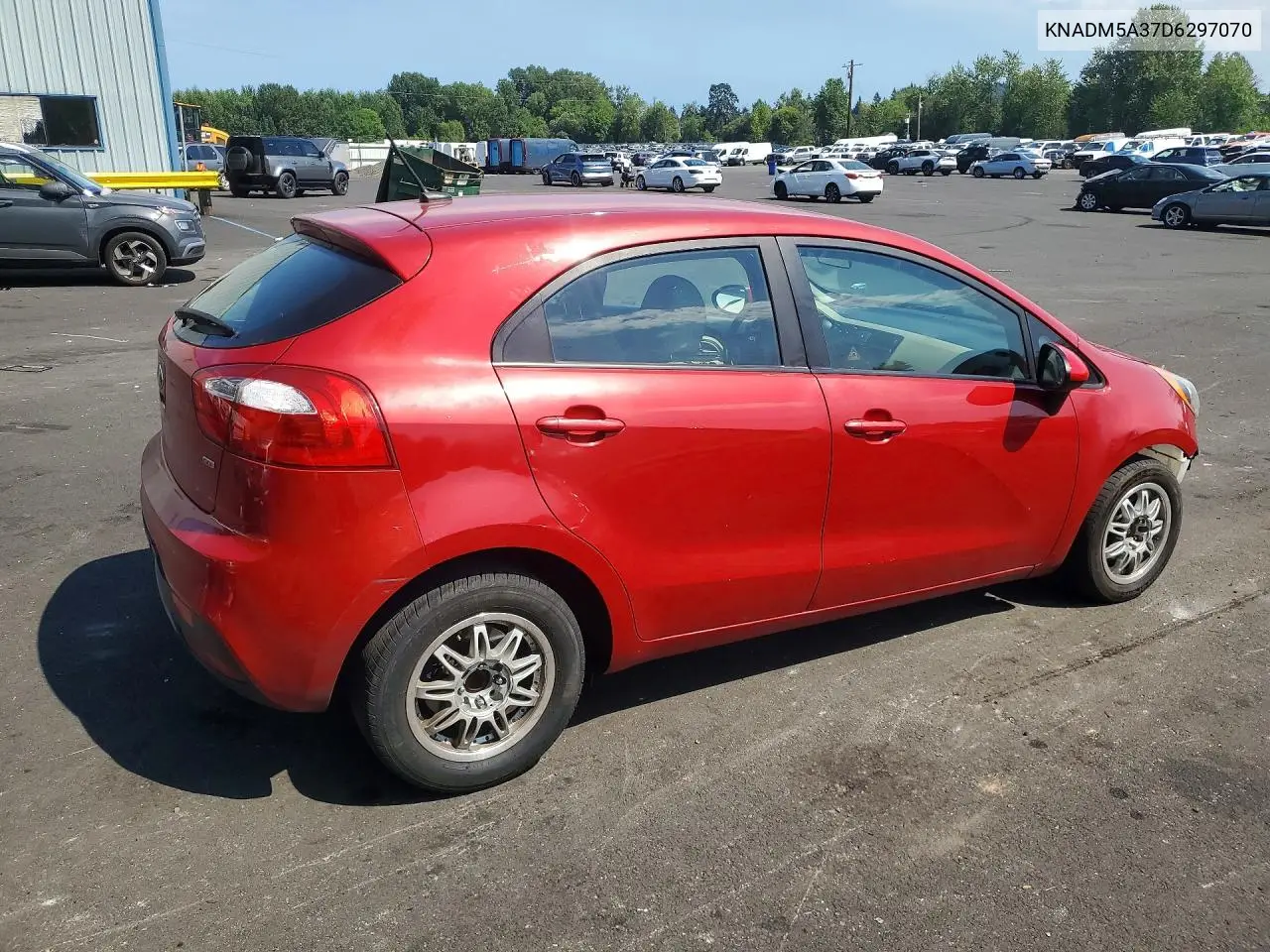 2013 Kia Rio Lx VIN: KNADM5A37D6297070 Lot: 61371956