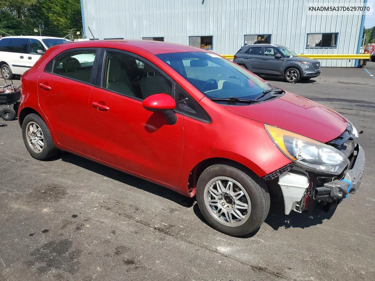 2013 Kia Rio Lx VIN: KNADM5A37D6297070 Lot: 61371956