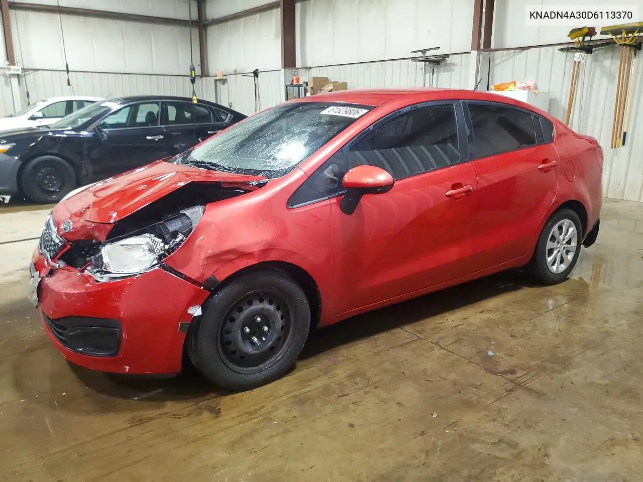 2013 Kia Rio Ex VIN: KNADN4A30D6113370 Lot: 61529806