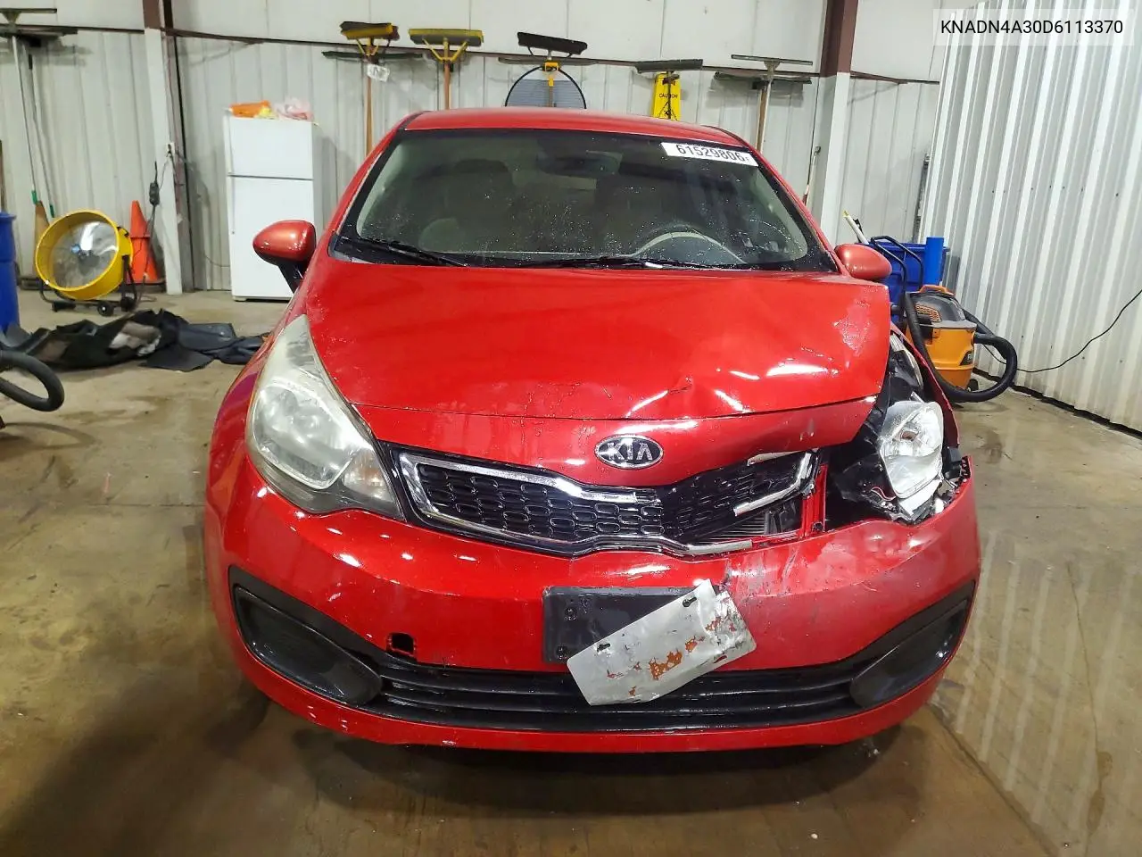 2013 Kia Rio Ex VIN: KNADN4A30D6113370 Lot: 61529806