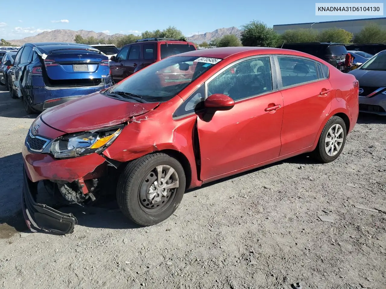KNADN4A31D6104130 2013 Kia Rio Ex
