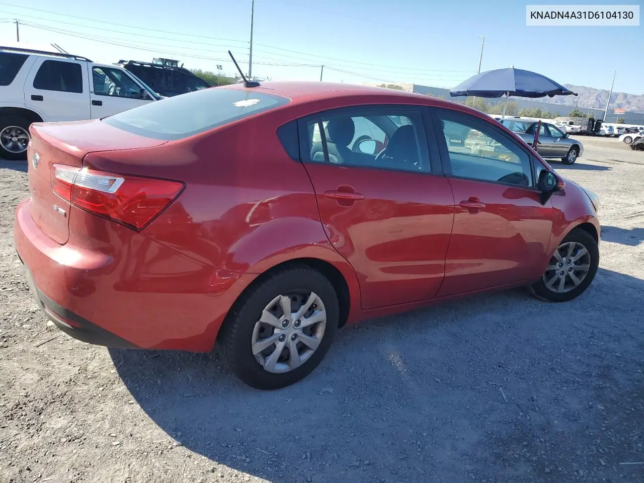 KNADN4A31D6104130 2013 Kia Rio Ex