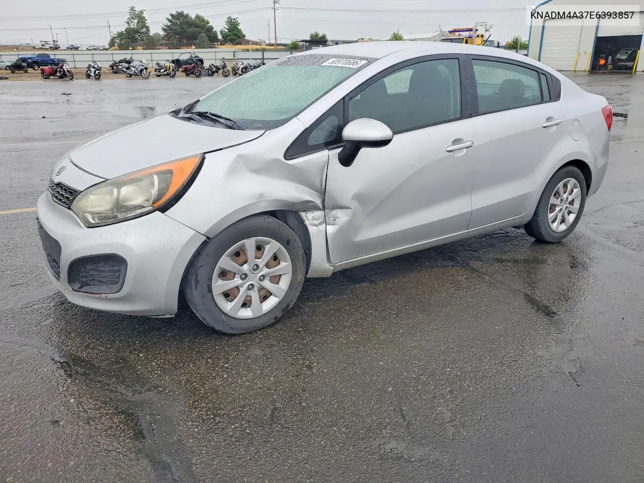 2014 Kia Rio Lx VIN: KNADM4A37E6393857 Lot: 58970686