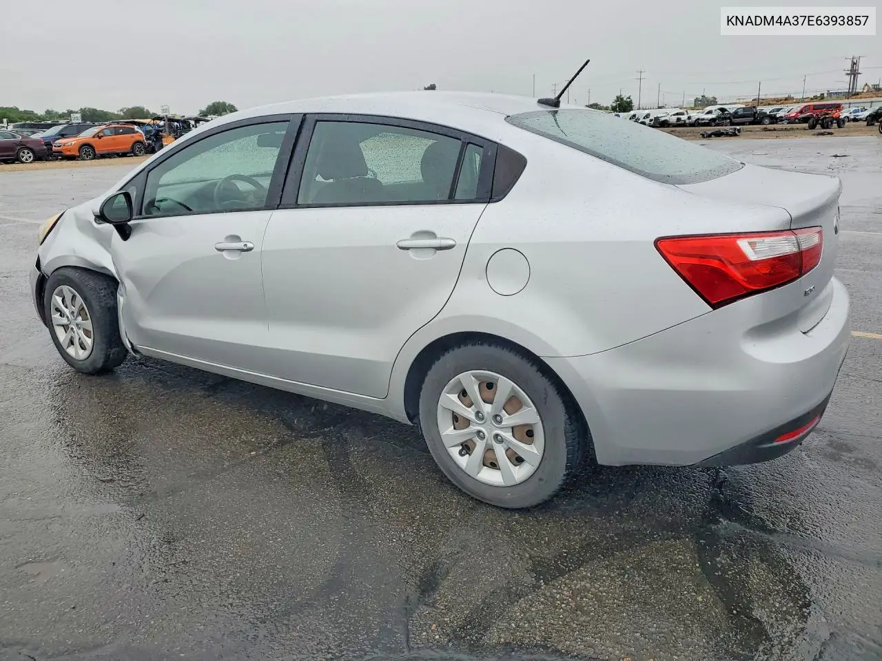 2014 Kia Rio Lx VIN: KNADM4A37E6393857 Lot: 58970686