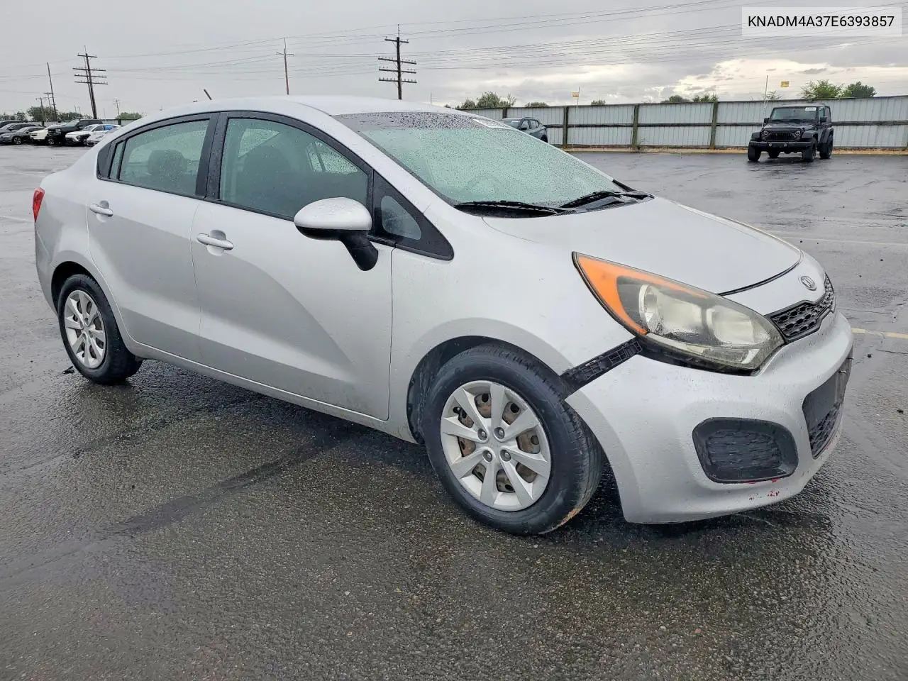 2014 Kia Rio Lx VIN: KNADM4A37E6393857 Lot: 58970686