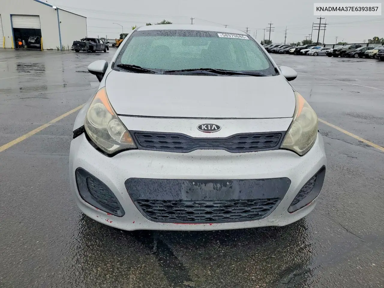 2014 Kia Rio Lx VIN: KNADM4A37E6393857 Lot: 58970686