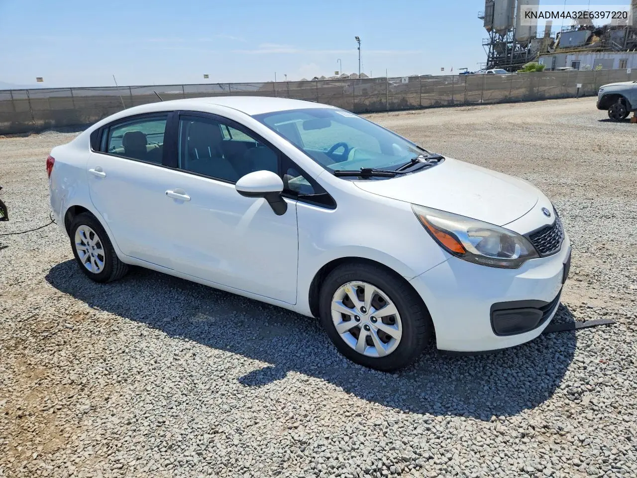 2014 Kia Rio Lx VIN: KNADM4A32E6397220 Lot: 60526696