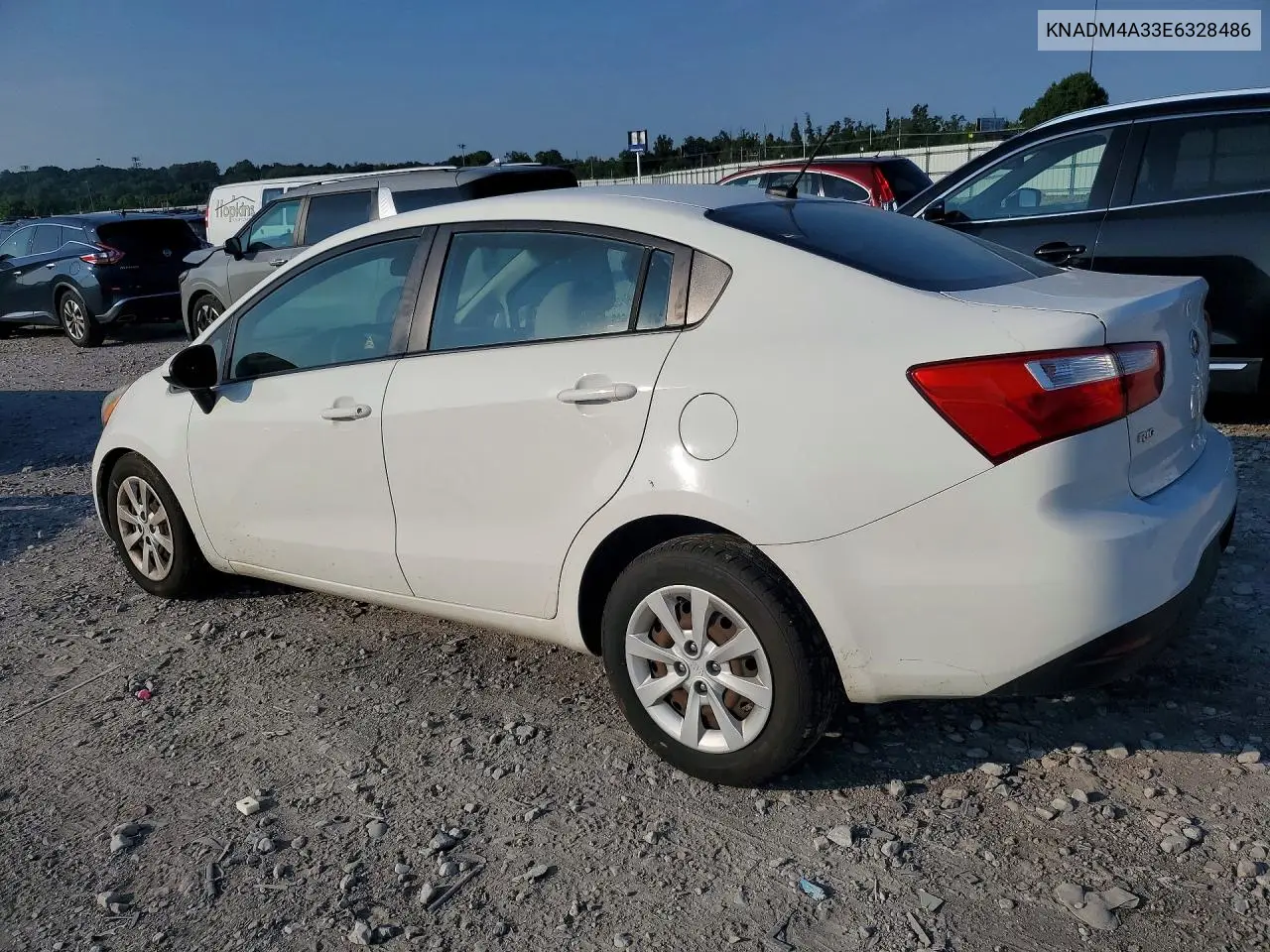 2014 Kia Rio Lx VIN: KNADM4A33E6328486 Lot: 61067786