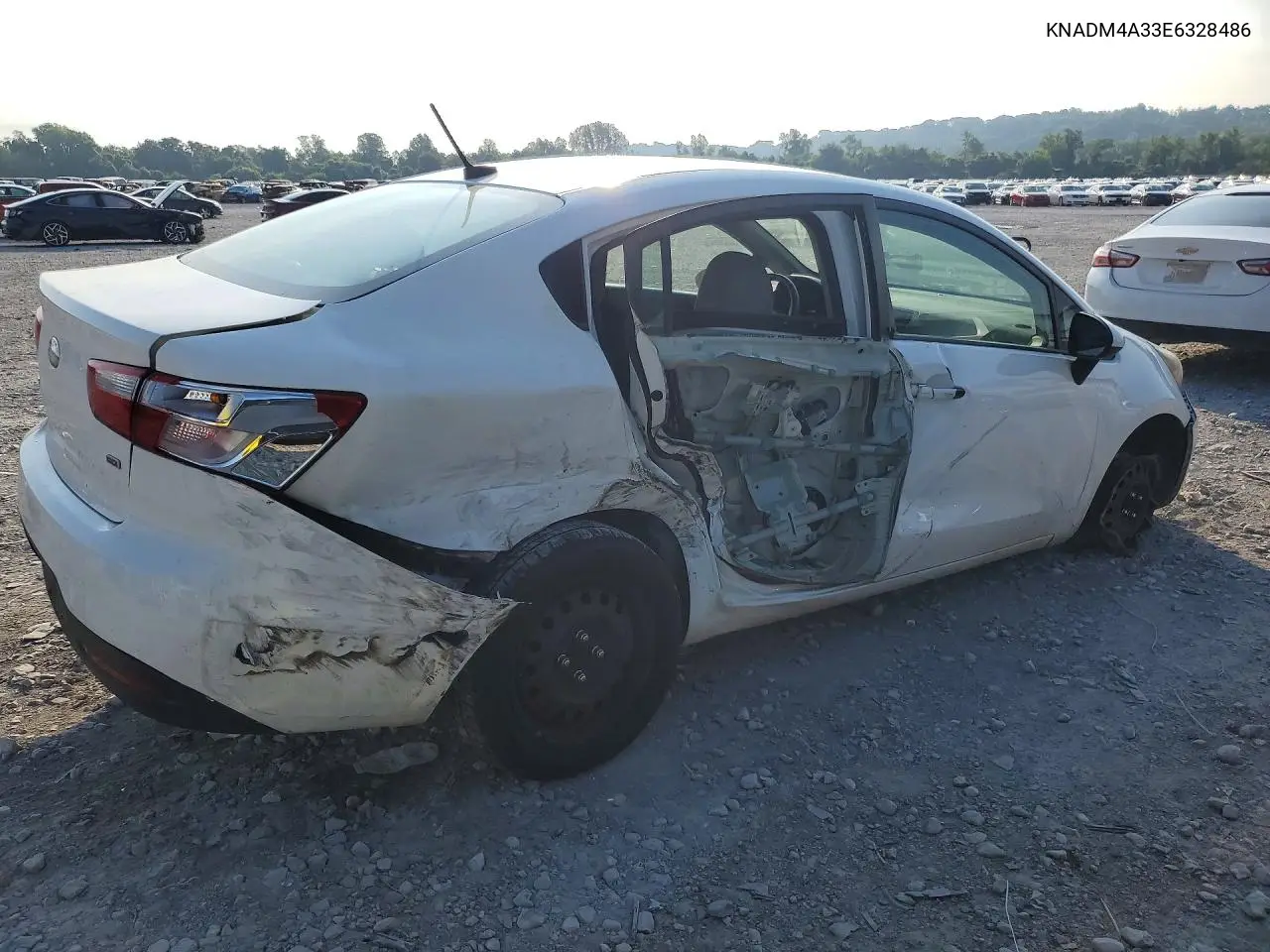 2014 Kia Rio Lx VIN: KNADM4A33E6328486 Lot: 61067786