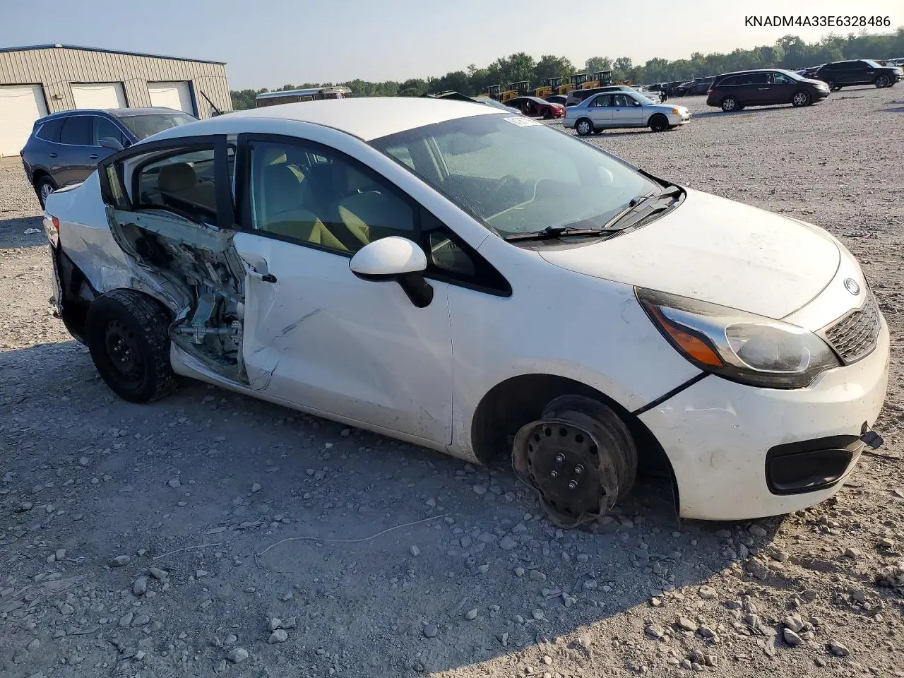 2014 Kia Rio Lx VIN: KNADM4A33E6328486 Lot: 61067786