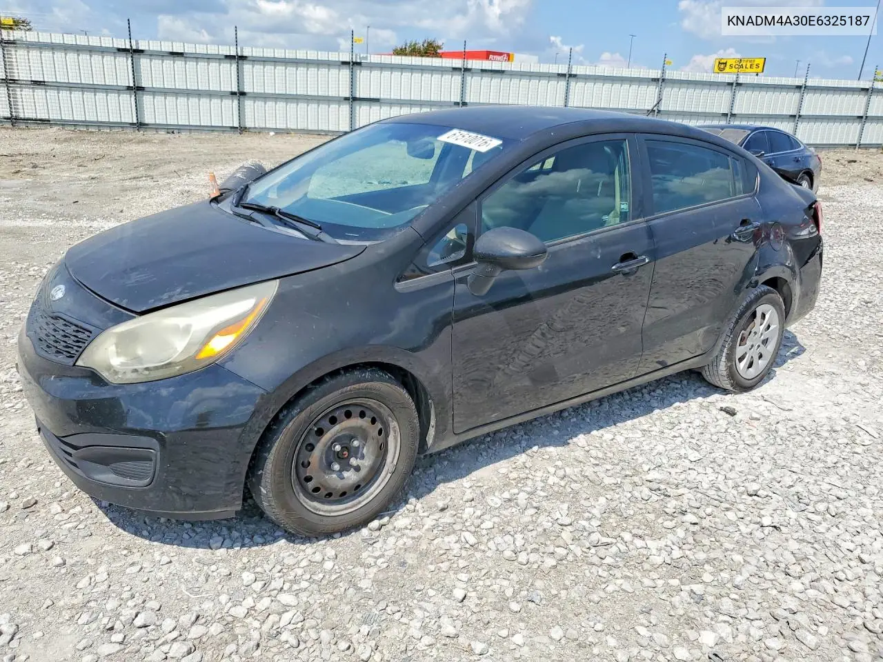 2014 Kia Rio Lx VIN: KNADM4A30E6325187 Lot: 61510016