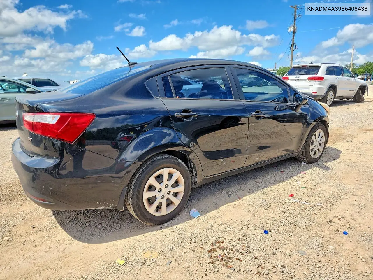 2014 Kia Rio Lx VIN: KNADM4A39E6408438 Lot: 61774866