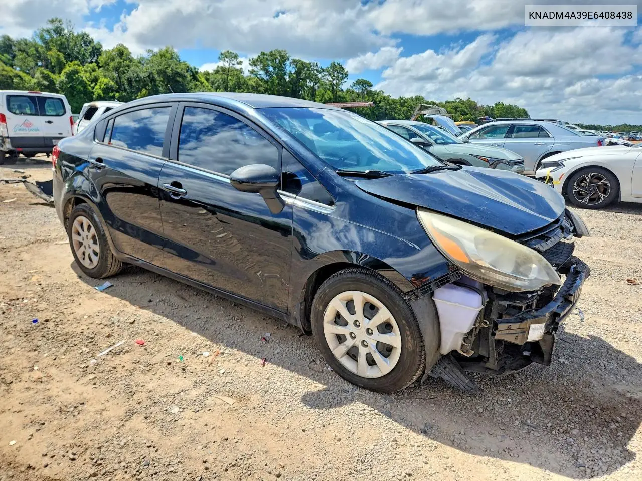2014 Kia Rio Lx VIN: KNADM4A39E6408438 Lot: 61774866