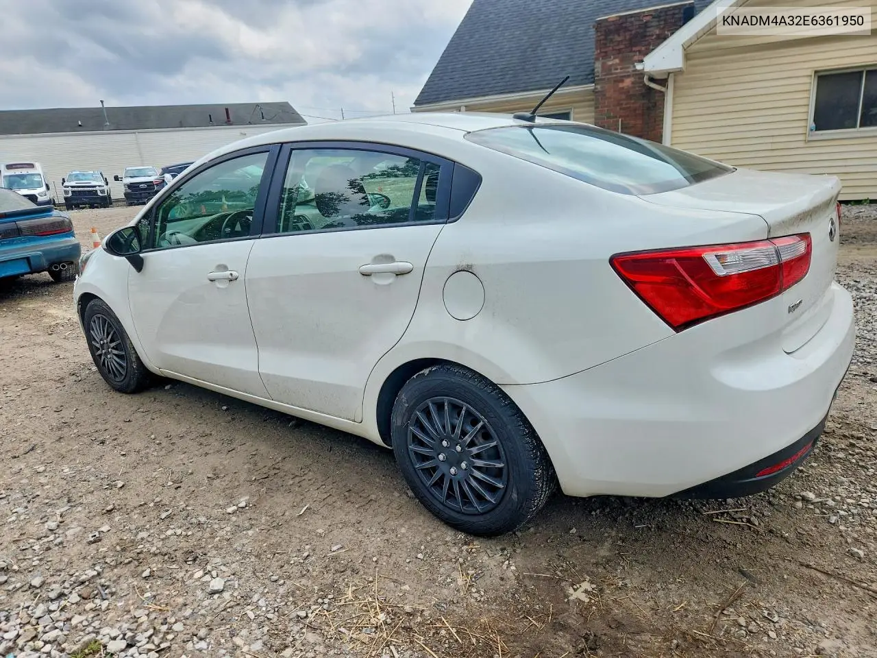 2014 Kia Rio Lx VIN: KNADM4A32E6361950 Lot: 62156456